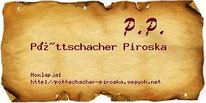 Pöttschacher Piroska névjegykártya